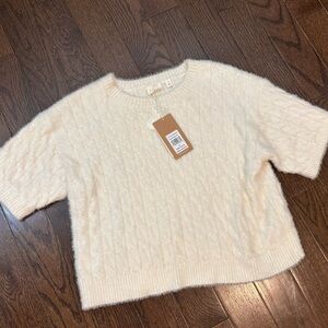 NWT Cyrus Short Sleeve Crop sweater